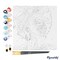 Figured'Art Mini Paint by Numbers Kit for Adults with Frame African Queen Pop Art Small format 8"x8" - Craft Art Painting DIY Canvas Already Stretched on a Wooden Frame